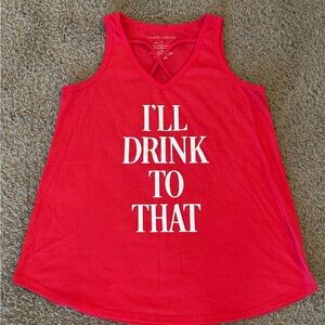 Hello Gorgeous Red V-Neck Tee